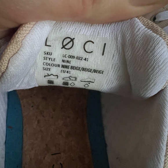 LOCI sz 41 vegan low-top casual sneakers, water resistant, made in Portugal, EUC - Picture 6 of 8
